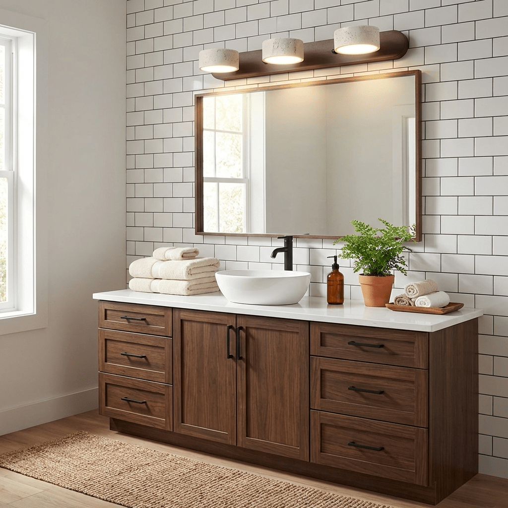 Travertine Duo Wall Light