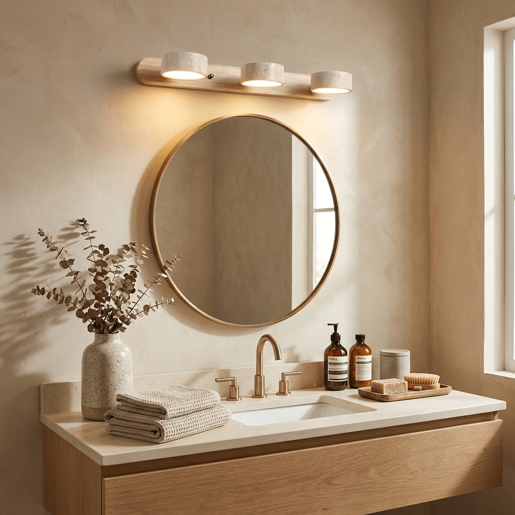 Travertine Duo Rechargeable Wall Light
