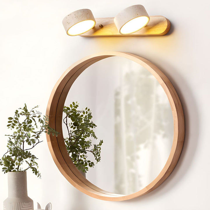 Travertine Duo Rechargeable Wall Light