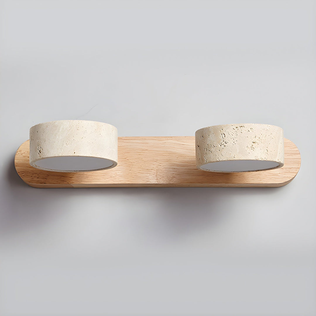 Travertine Duo Rechargeable Wall Light