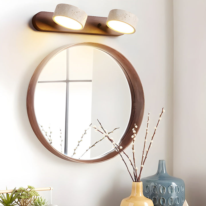 Travertine Duo Rechargeable Wall Light