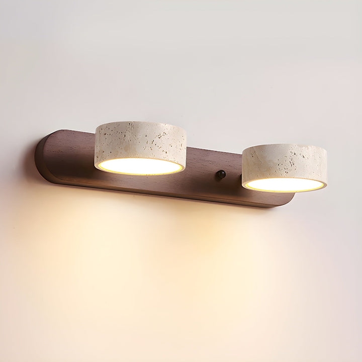 Travertine Duo Rechargeable Wall Light