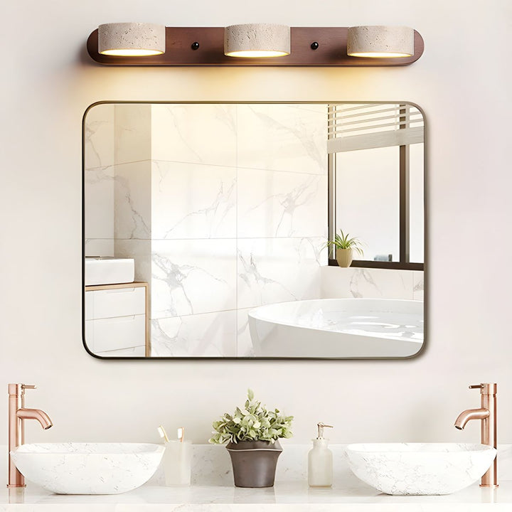 Travertine Duo Rechargeable Wall Light