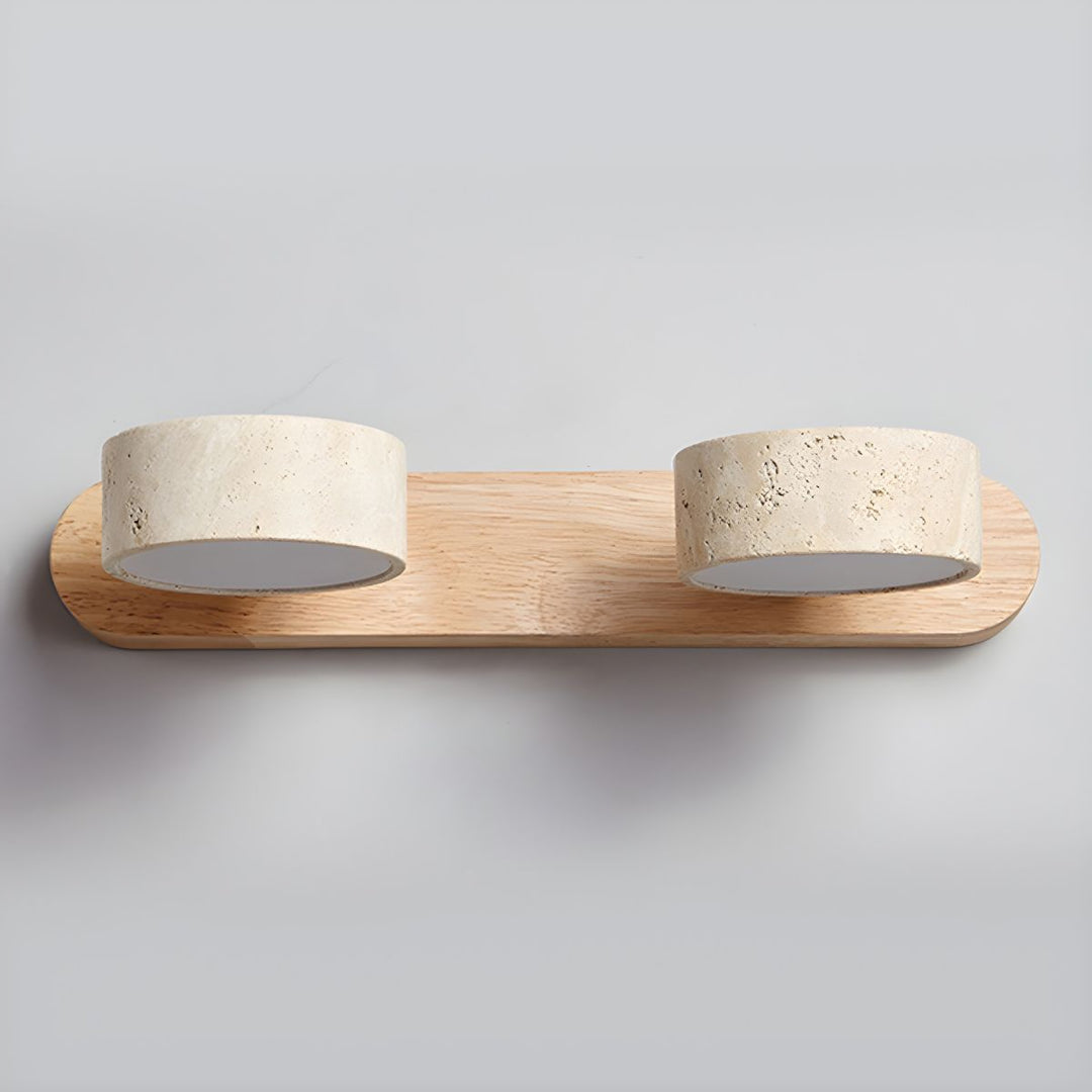 Travertine Duo Rechargeable Wall Light