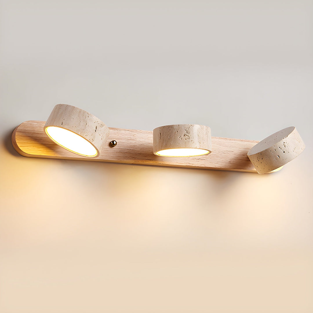 Travertine Duo Rechargeable Wall Light