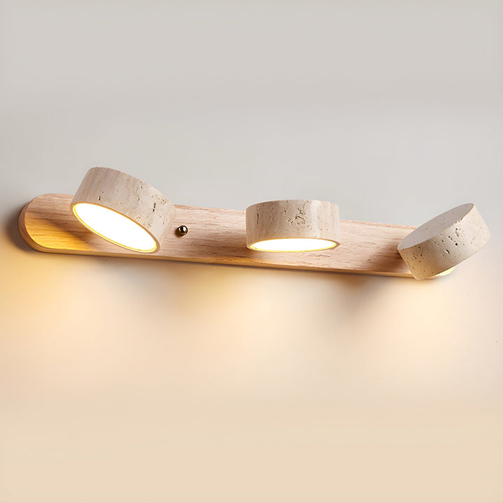 Travertine Duo Rechargeable Wall Light
