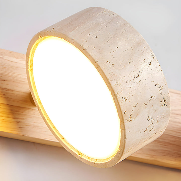 Travertine Duo Rechargeable Wall Light