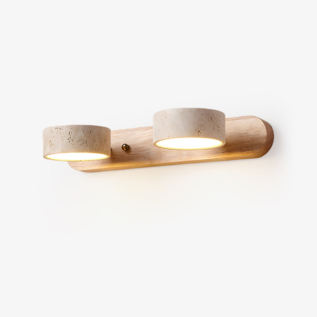 Travertine Duo Rechargeable Wall Light