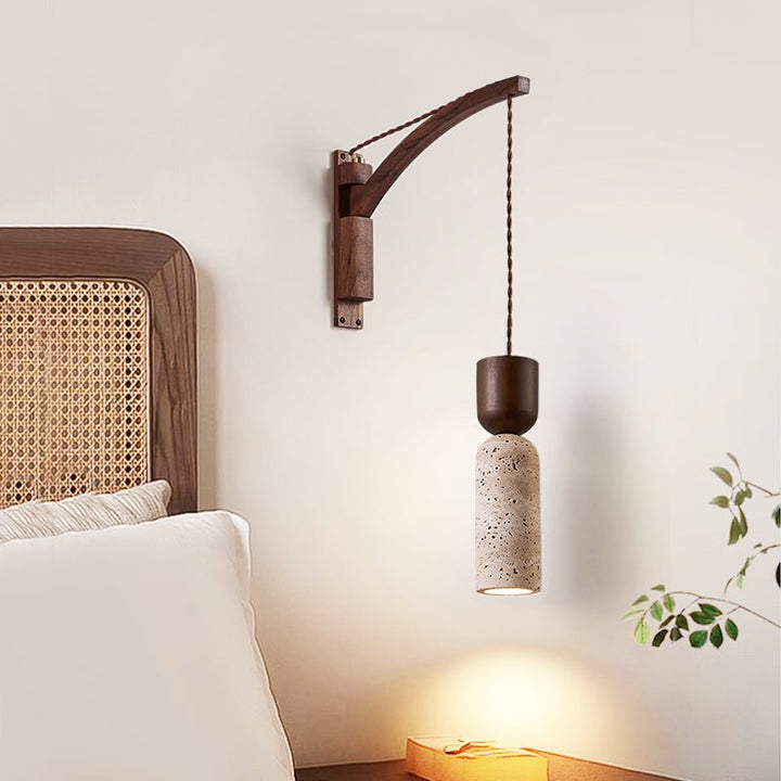 Travertine Fusion Wall Sconce
