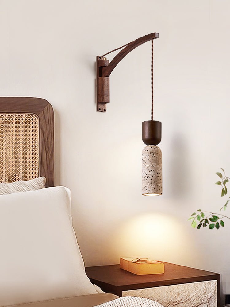Travertine Fusion Wall Sconce