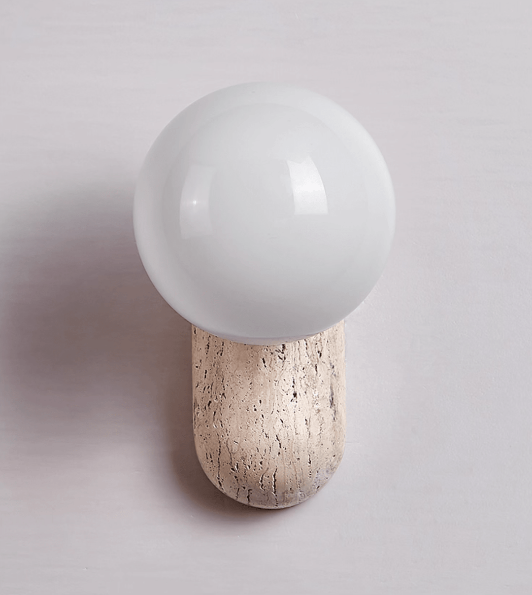 Travertine Pebble Wall Light