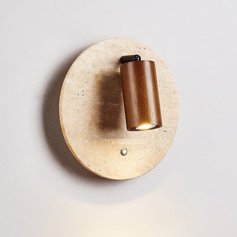 Travertine Spot Wall Sconce