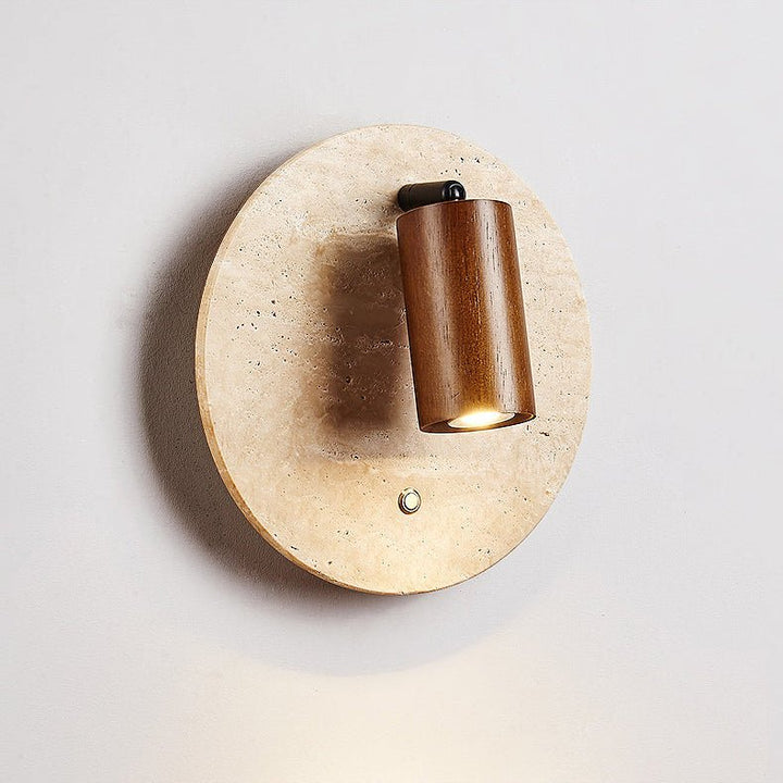 Travertine Spot Wall Sconce