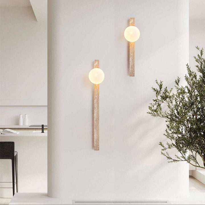 Travertine Stripe Wall Sconce
