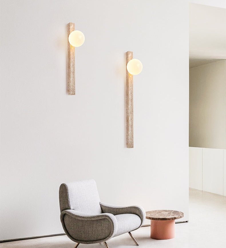 Travertine Stripe Wall Sconce