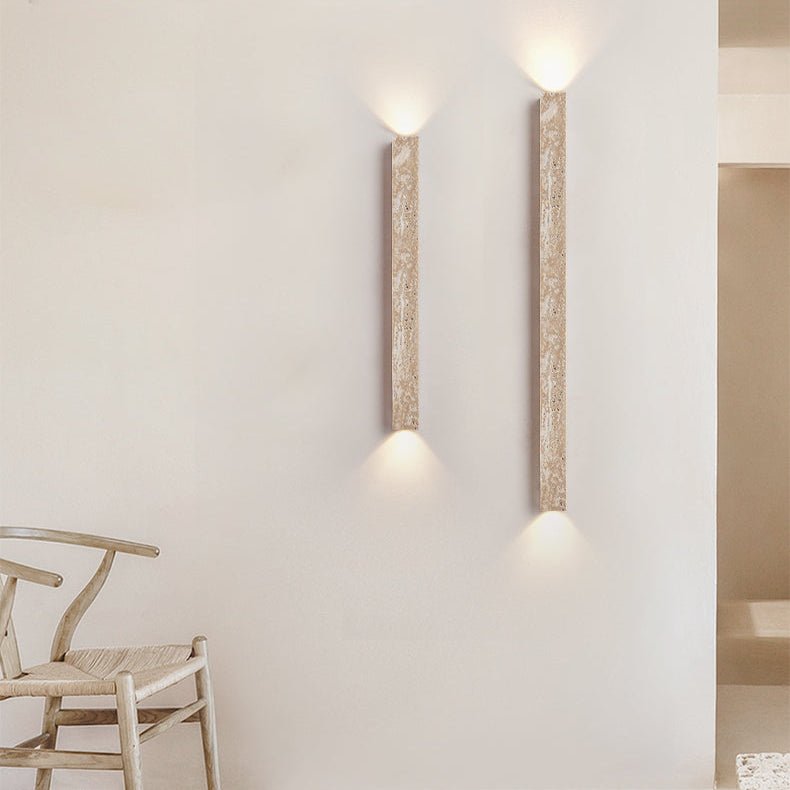 Travertine Stripe Wall Sconce