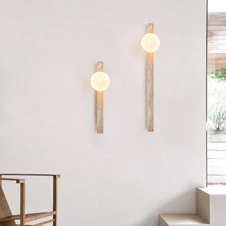 Travertine Stripe Wall Sconce