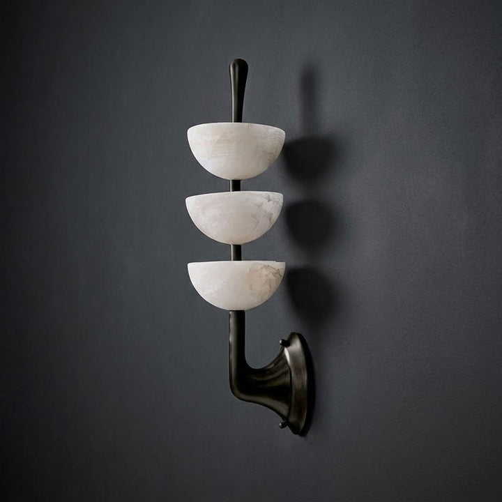 Triple Alabaster Wall Sconce