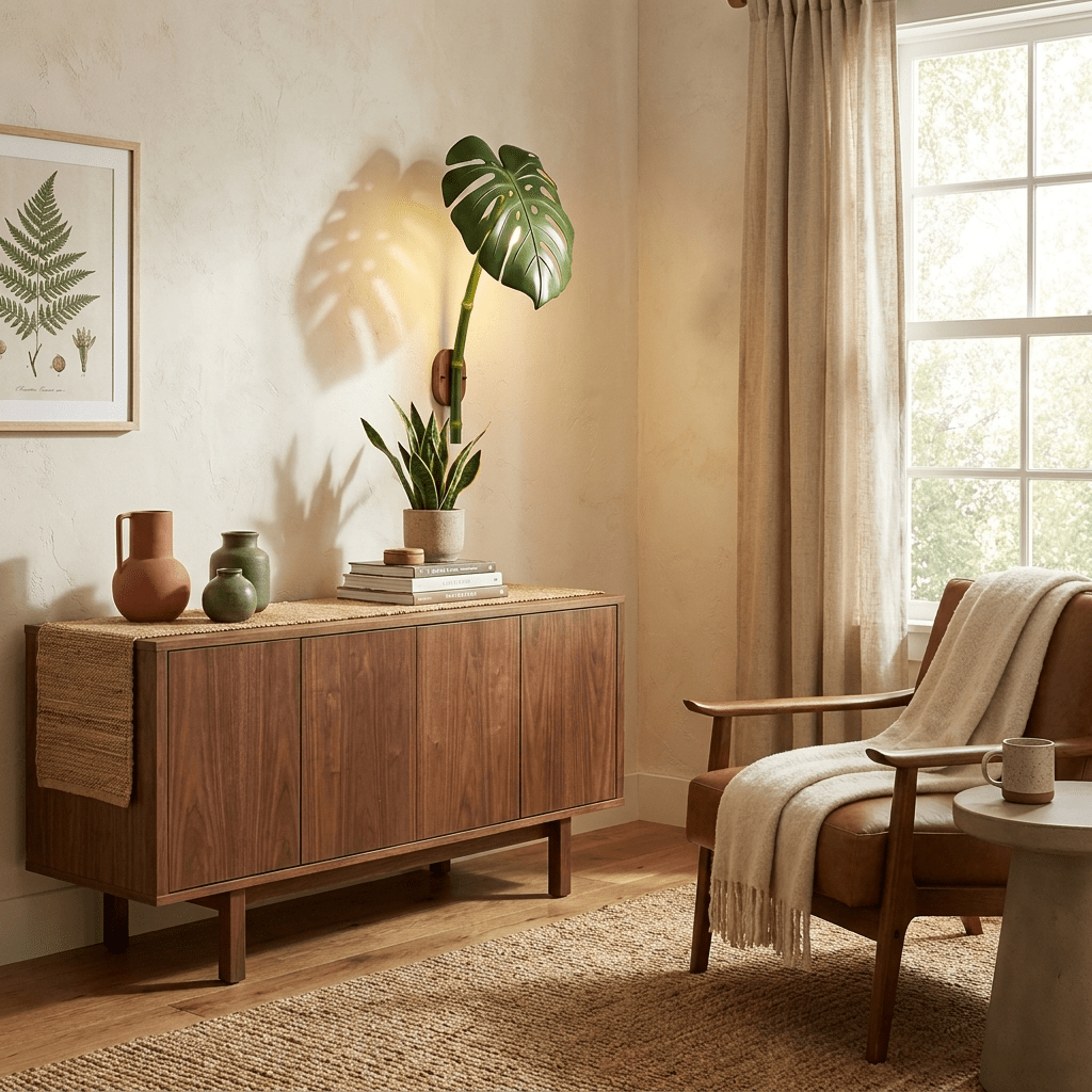 Tropical Monstera Leaf Wall Light