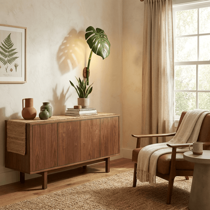 Tropical Monstera Leaf Wall Light