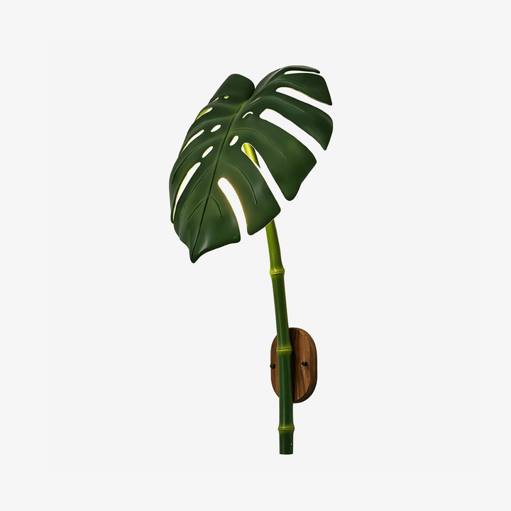 Tropical Monstera Leaf Wall Light
