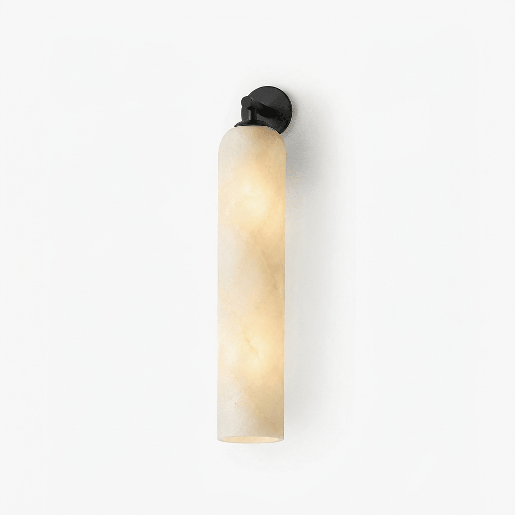 Tube Alabaster Wall Sconce