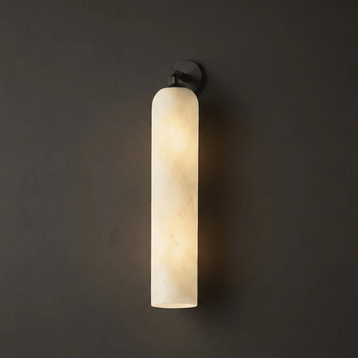Tube Alabaster Wall Sconce
