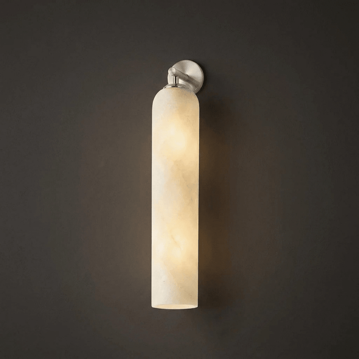 Tube Alabaster Wall Sconce