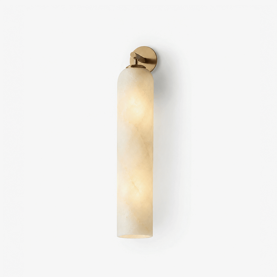 Tube Alabaster Wall Sconce
