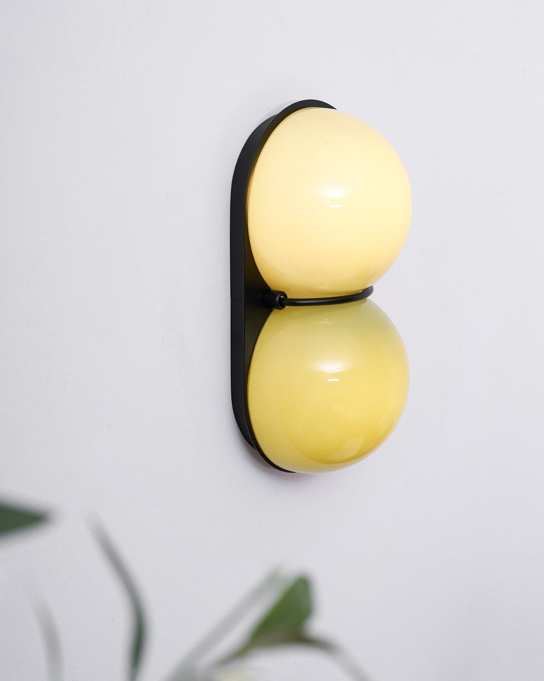 Two Globe Glass Wall Sconce