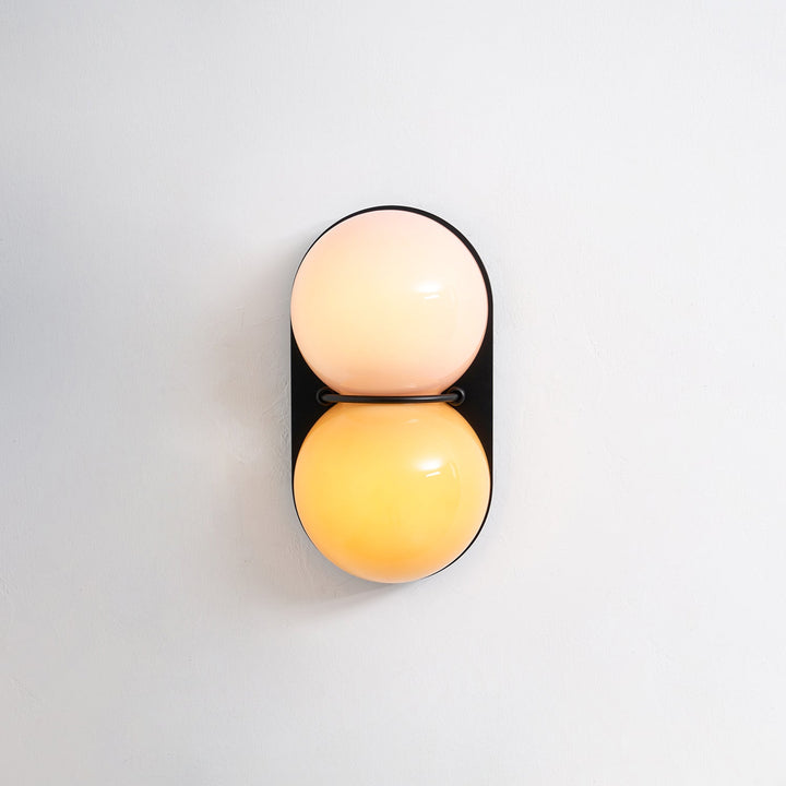 Two Globe Glass Wall Sconce