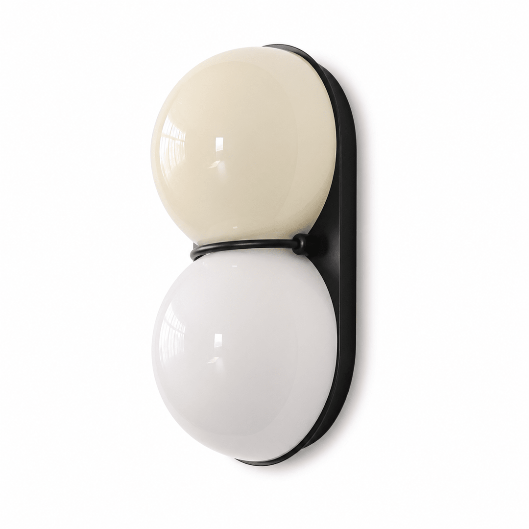 Two Globe Glass Wall Sconce