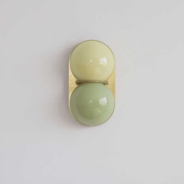 Two Globe Glass Wall Sconce
