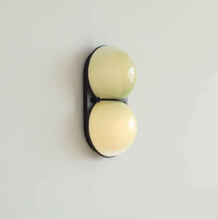 Two Globe Glass Wall Sconce