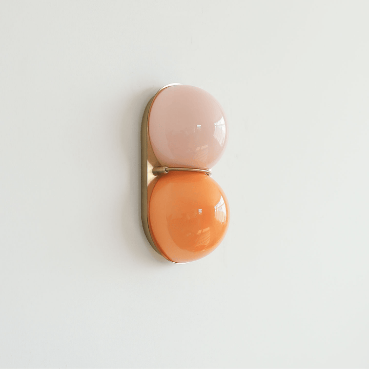 Two Globe Glass Wall Sconce
