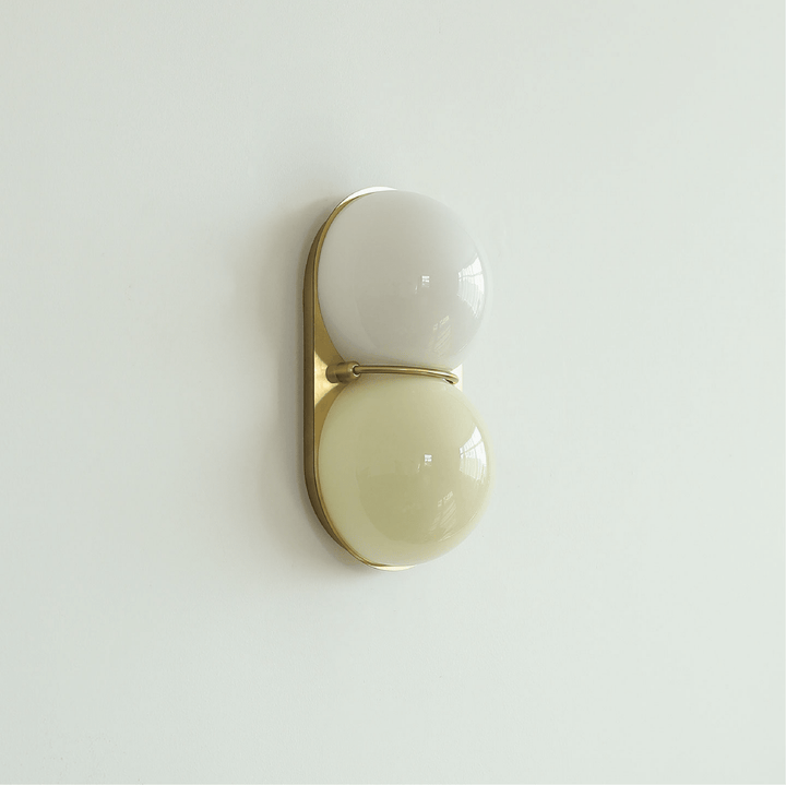 Two Globe Glass Wall Sconce