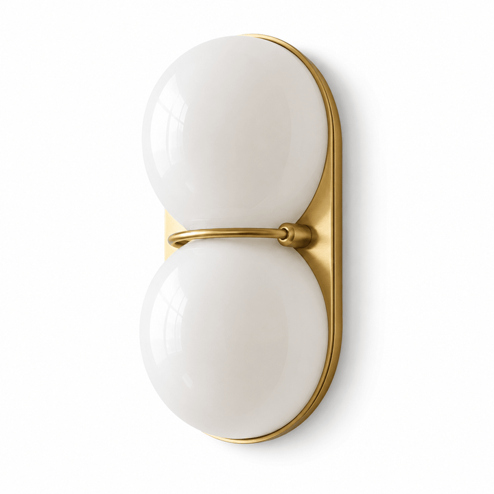 Two Globe Glass Wall Sconce