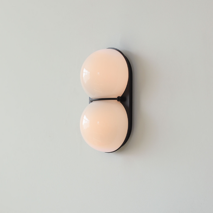 Two Globe Glass Wall Sconce