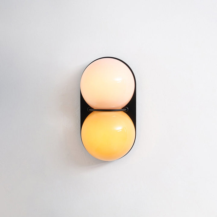 Two Globe Glass Wall Sconce