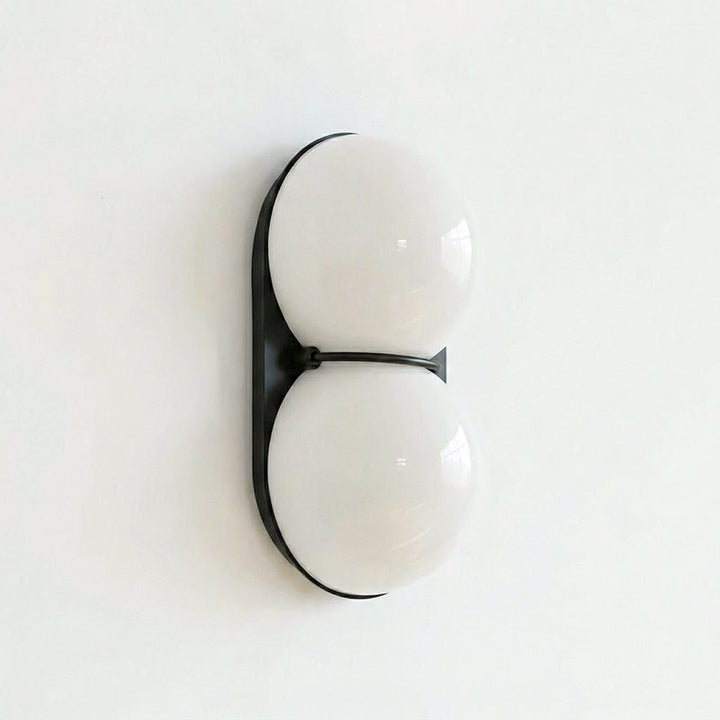 Two Globe Glass Wall Sconce
