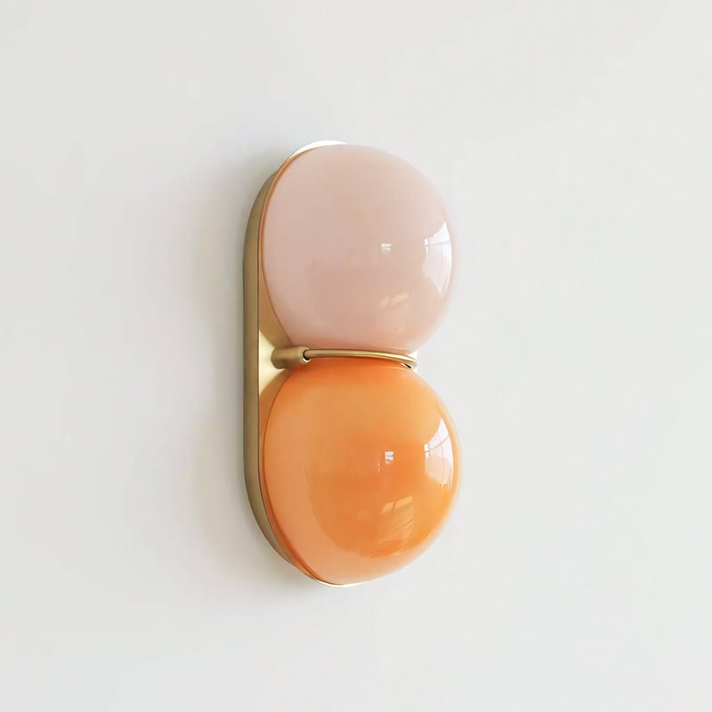 Two Globe Glass Wall Sconce