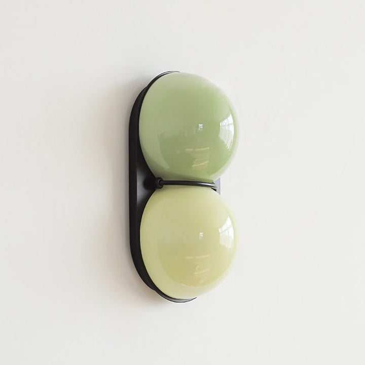 Two Globe Glass Wall Sconce