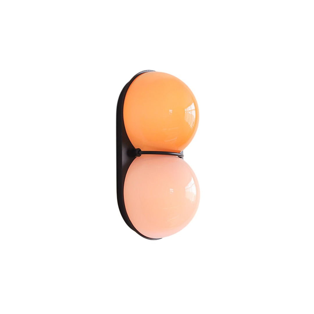 Two Globe Glass Wall Sconce