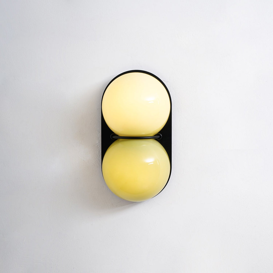 Two Globe Glass Wall Sconce