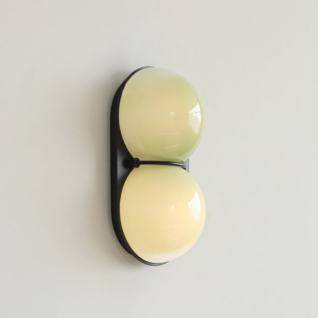 Two Globe Glass Wall Sconce