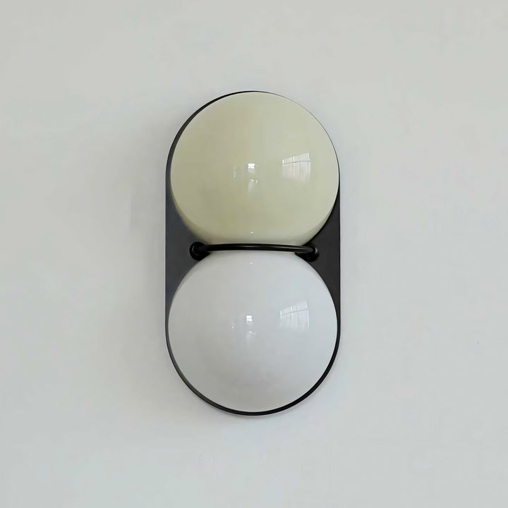Two Globe Glass Wall Sconce