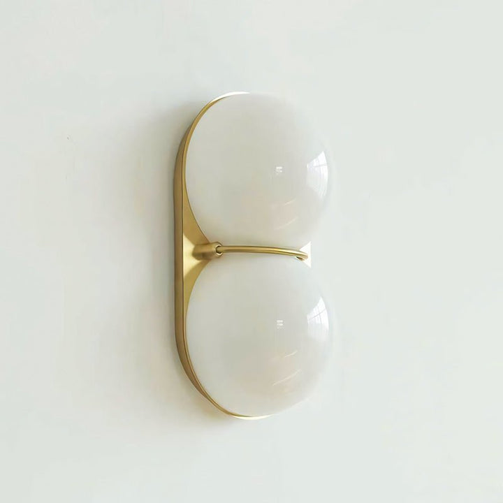 Two Globe Glass Wall Sconce