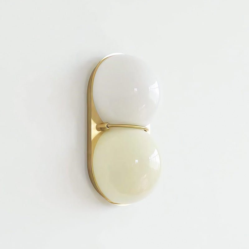 Two Globe Glass Wall Sconce