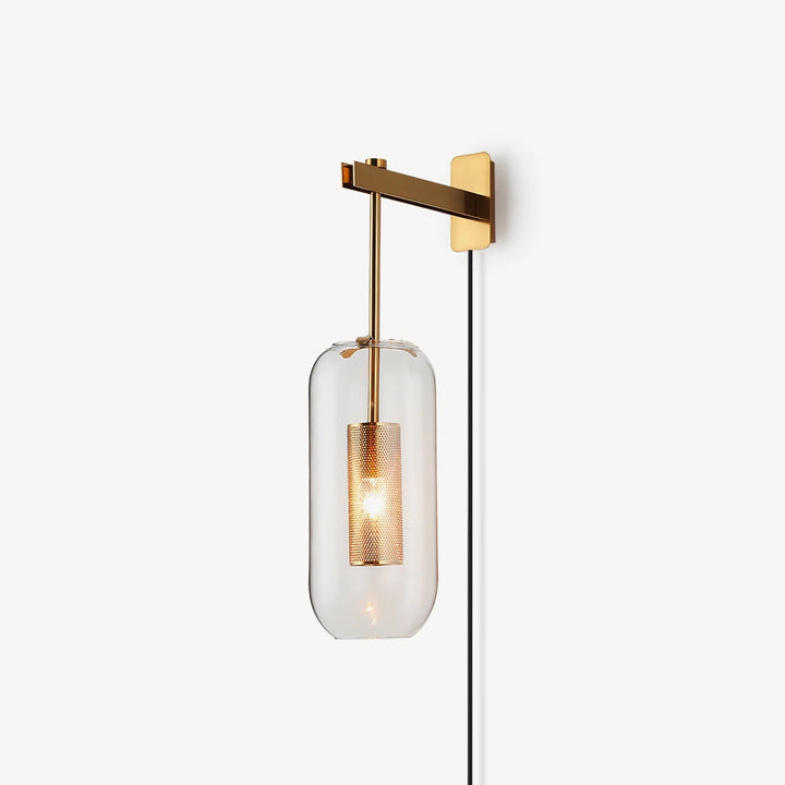 Vadim Glass Plug-in Wall Lamp