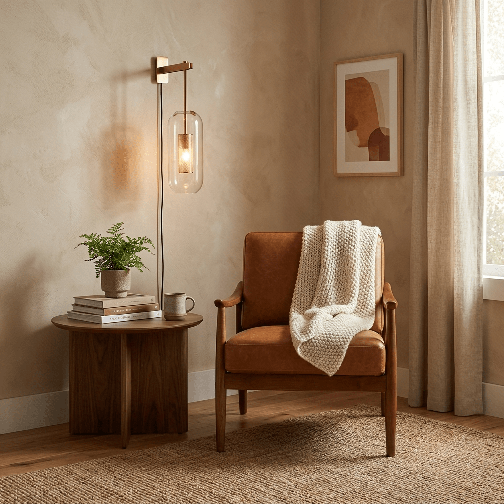 Vadim Glass Plug-in Wall Lamp